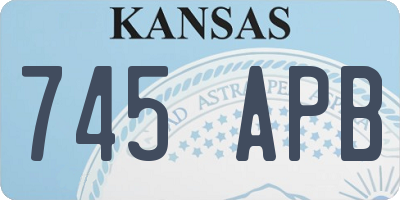 KS license plate 745APB