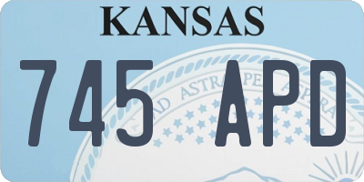 KS license plate 745APD