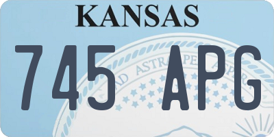 KS license plate 745APG