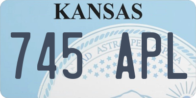 KS license plate 745APL
