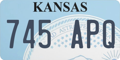 KS license plate 745APQ