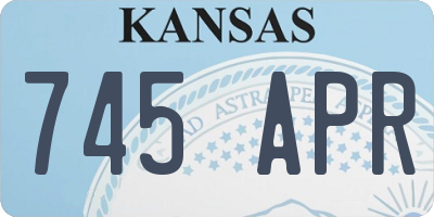 KS license plate 745APR
