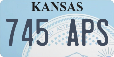KS license plate 745APS