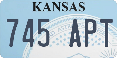 KS license plate 745APT