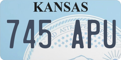 KS license plate 745APU