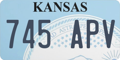 KS license plate 745APV