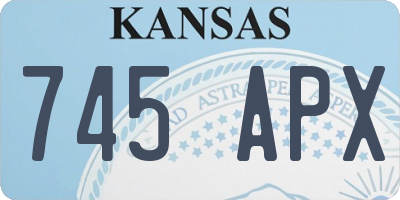 KS license plate 745APX