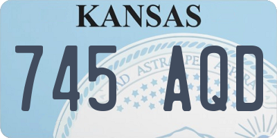 KS license plate 745AQD