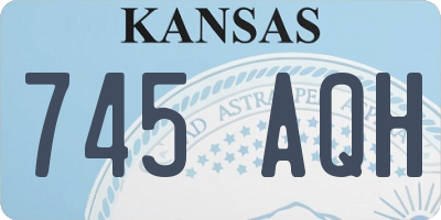 KS license plate 745AQH