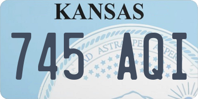 KS license plate 745AQI