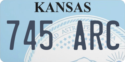 KS license plate 745ARC