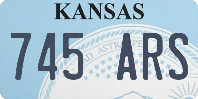KS license plate 745ARS