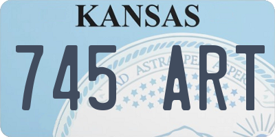 KS license plate 745ART