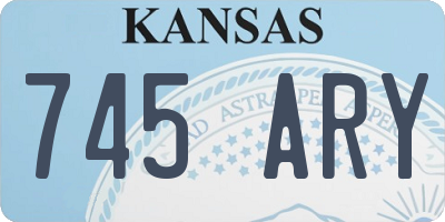 KS license plate 745ARY