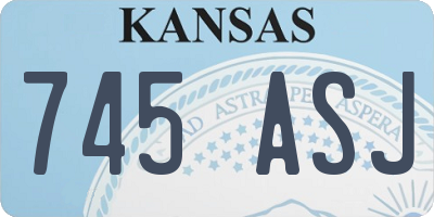 KS license plate 745ASJ