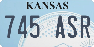 KS license plate 745ASR