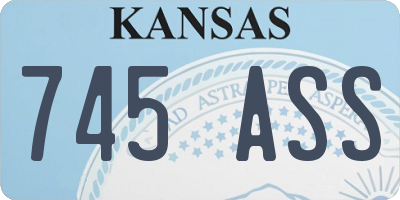 KS license plate 745ASS
