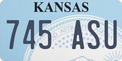 KS license plate 745ASU