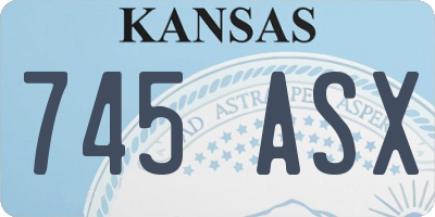 KS license plate 745ASX
