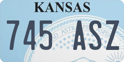 KS license plate 745ASZ