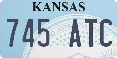 KS license plate 745ATC