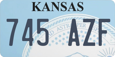 KS license plate 745AZF