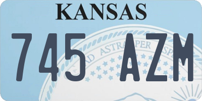 KS license plate 745AZM