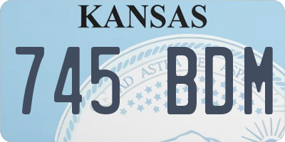 KS license plate 745BDM