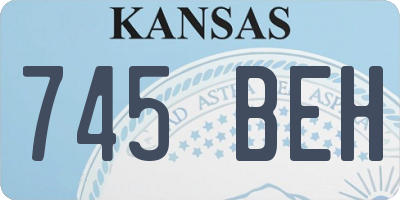 KS license plate 745BEH