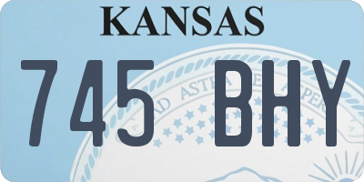 KS license plate 745BHY