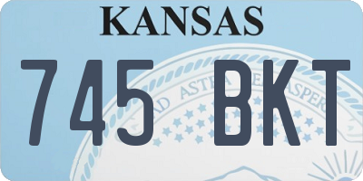 KS license plate 745BKT