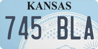 KS license plate 745BLA