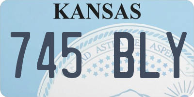 KS license plate 745BLY