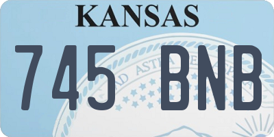 KS license plate 745BNB