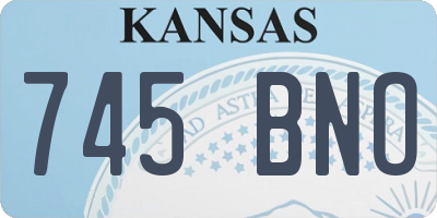 KS license plate 745BNO