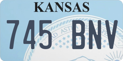 KS license plate 745BNV