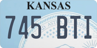 KS license plate 745BTI