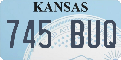 KS license plate 745BUQ