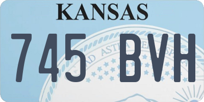 KS license plate 745BVH