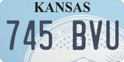 KS license plate 745BVU