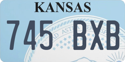 KS license plate 745BXB