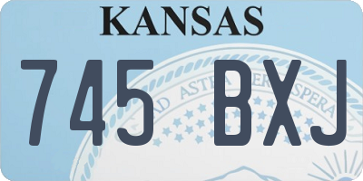 KS license plate 745BXJ