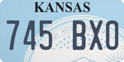 KS license plate 745BXO