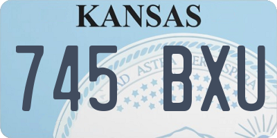 KS license plate 745BXU