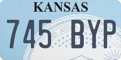 KS license plate 745BYP