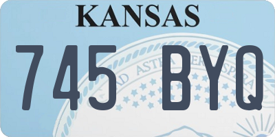 KS license plate 745BYQ
