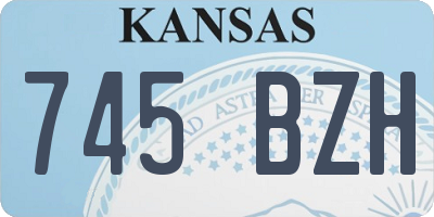 KS license plate 745BZH