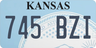 KS license plate 745BZI