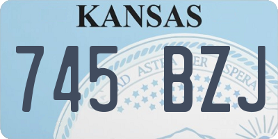 KS license plate 745BZJ