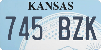 KS license plate 745BZK